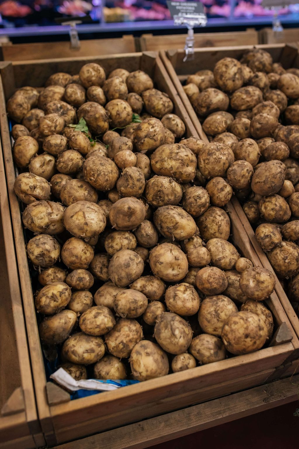 Potatoes grown on the farm at Lowe's