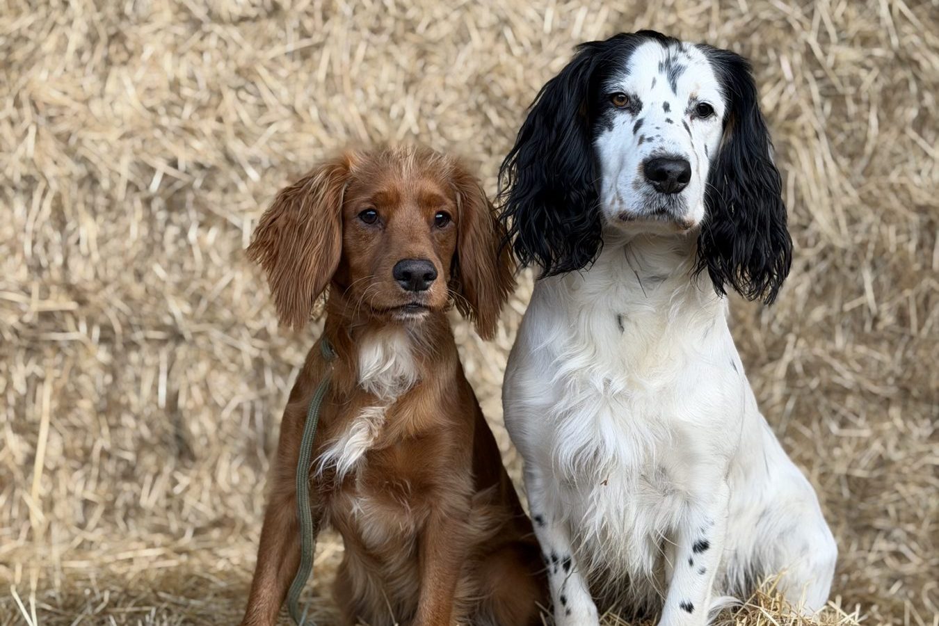 Bert and Ernie, the Lowe’s farm dogs